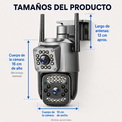 Cámara Inteligente 360° Doble Lente® – Más Protección para tu Hogar