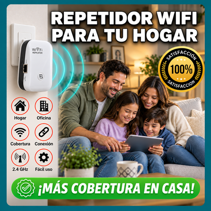 Repetidor WiFi® – Amplía la Cobertura de Internet en tu Hogar