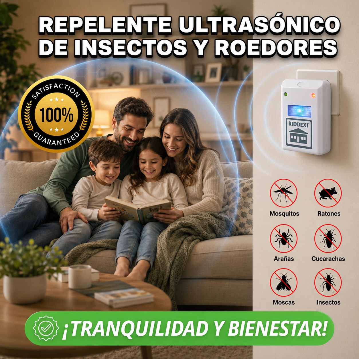 2x1 Repelente Ultrasónico® Versión Actualizada - Más Tranquilidad para tu Hogar